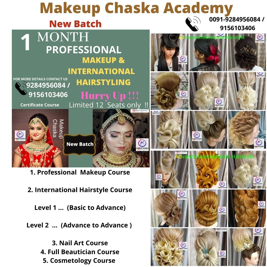Makeup Artist Academy Hairstyle Nail Art Classes Course Bridal